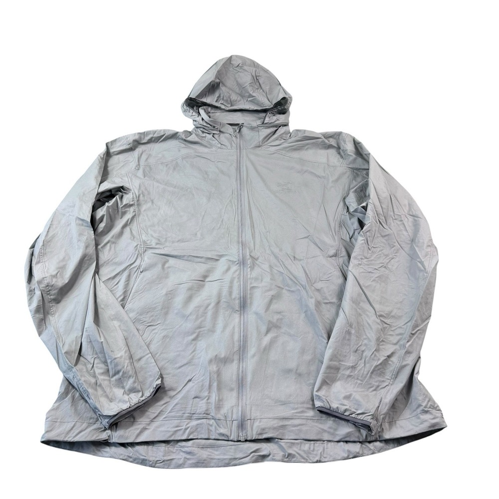 Arc'teryx Nodin Jacket Solid Gray Windbreaker Men's XL Full‎ Zip
